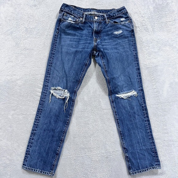 Abercrombie & Fitch Jeans Mens 31x30 Langdon Slim Distressed Stretch‎